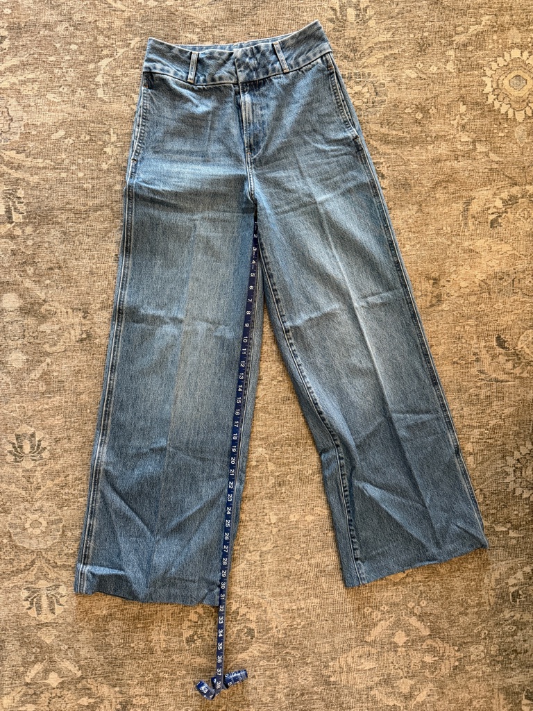 Wide Leg Denim Jeans In Light Blue  Womens Flare  Wide Leg